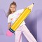 Yellow Pencil Balloons 5pcs Back to School Foil Balloon - 28'' Giant Pencil